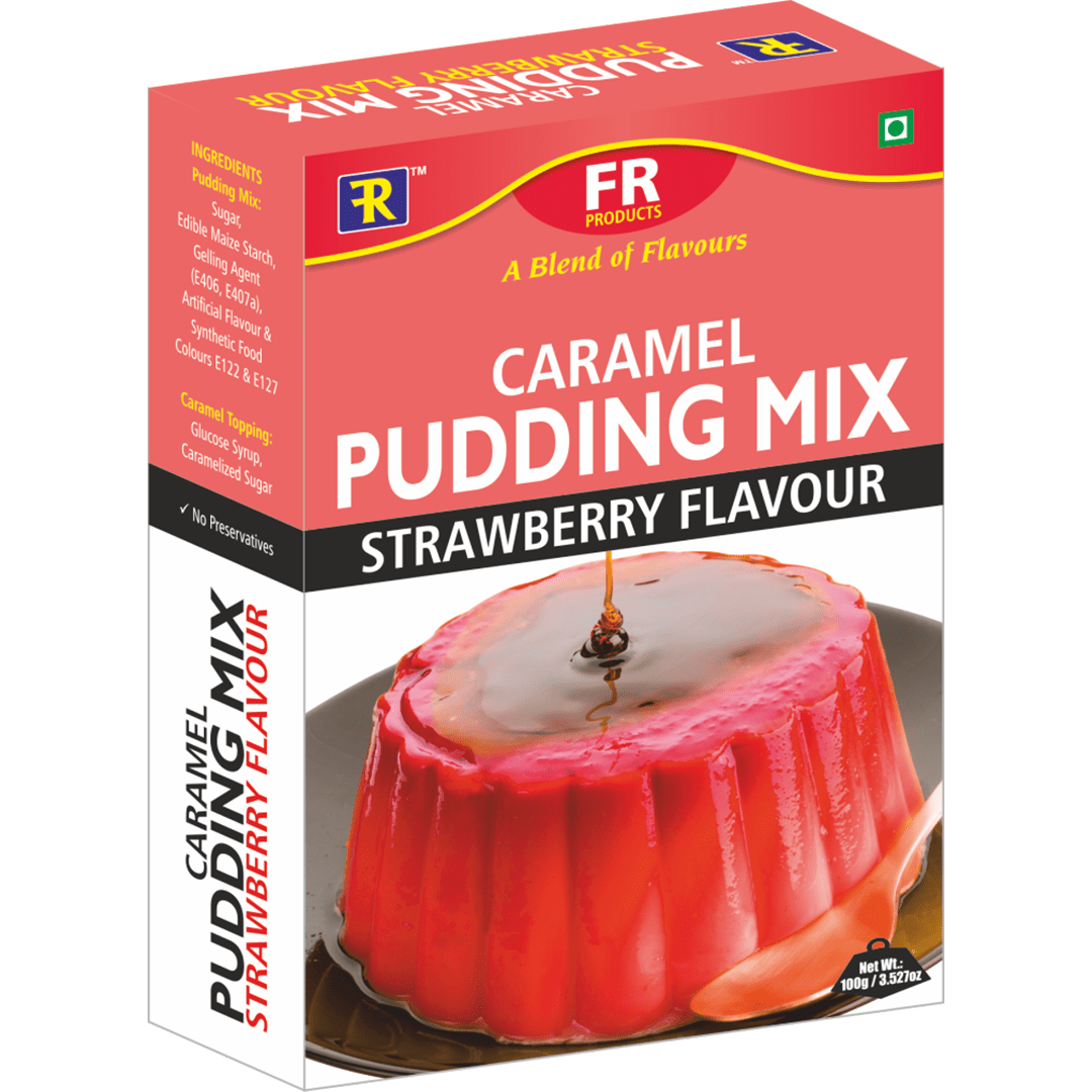 Caramel Pudding Mix strawberry flavor